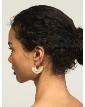 Lucky Brand Boho Half Moon Earrings - Black