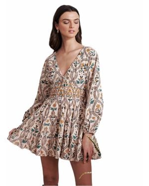 Saylor Gale Long Sleeve Mini Dress - Multicolor