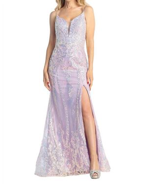 Let'S See Style Sequined Dress - Purple