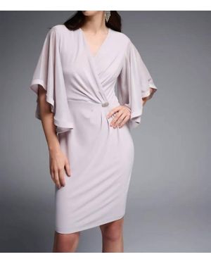 Joseph Ribkoff Classy Faux Wrap Dress - Purple
