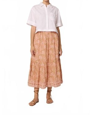 Cleobella Charlene Floral Skirt - White