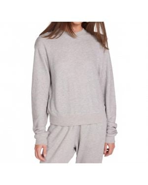 Michael Lauren Exon Cropped Pullover Top - Gray