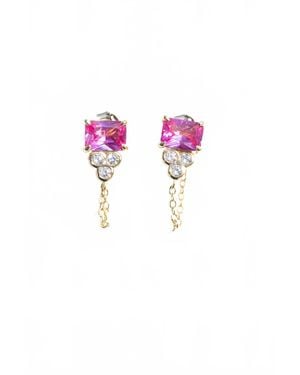 Native Gem Shiva Earrings - Pink