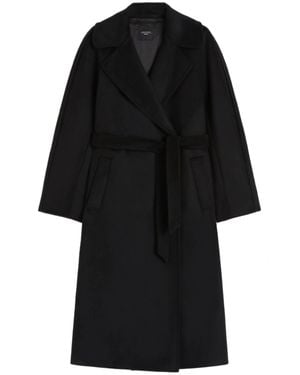 Weekend Wkdresina Tie-Belt Coat - Black