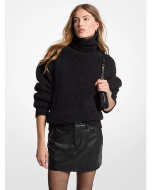 Michael Kors Textured Miniskirt - Black