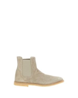 Common Projects Chelsea Suede Boot - Natural