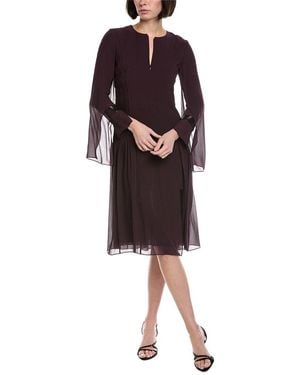 Akris Silk Midi Dress - Red