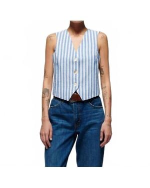 Nation Ltd Maddie Stripe Vest - Blue