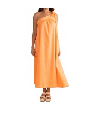 Double A Juliette Midi Dress - Orange