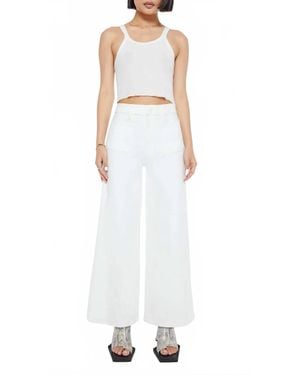 Mother Lil Patch Pocket Undercover Sneak Fairest Of Them All Jeans - White