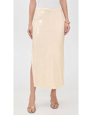 Endless Rose Sequin Midi Skirt - Natural