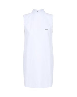 Iceberg Collared Sleeveless Dress - White