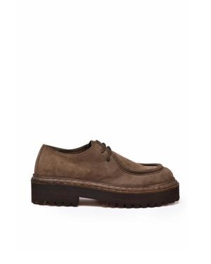 Officine Creative Suede Lace-Up Ankle Boots - Brown