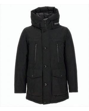 Woolrich Arctic Parka With Adjustable Drawstring Waist - Black