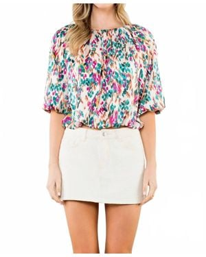 Thml Arlington Floral Inspired Top - White
