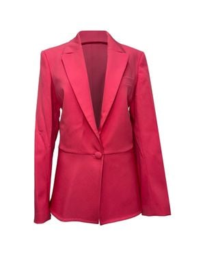 Oscar de la Renta Single-Breasted Blazer - Red