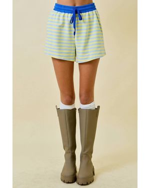 Day + Moon Better For You Striped Short - Green