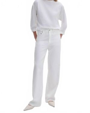 Rag & Bone Logan Wide-Leg Jeans - Gray