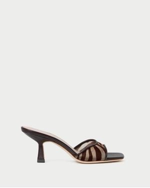 Loeffler Randall Tavia Mesh Mid Heel - Natural