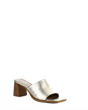 Bos. & Co. Bryn Slip-On Sandals - Metallic