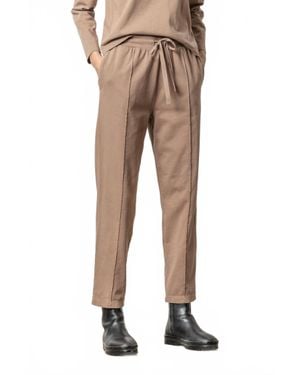 Lilla P Front Seam Pant - Natural