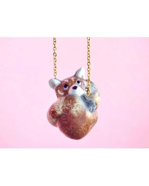 Camp Hallow Animal Pendant Necklaces - Pink