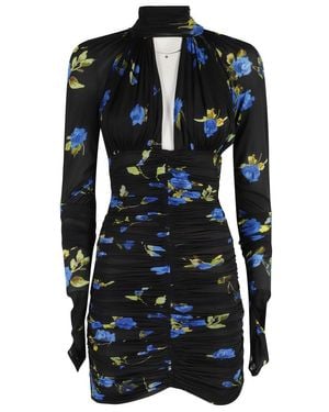 Blumarine Print Jersey Dress - Black
