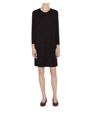 Raquel Allegra Bell Sleeve Shift Dress - Black