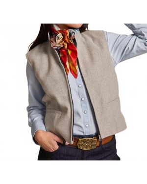 SCHAEFER OUTFITTER Cheyenne Wool Vest - Gray