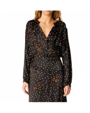 Natalie Martin Tolan Shirt Top - Black