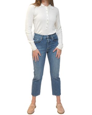 DAILY BLUE Classic Cropped Jean - Blue
