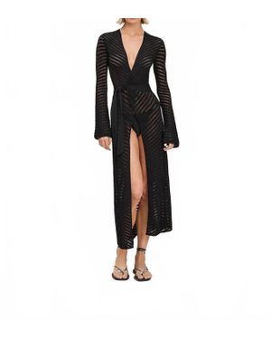 Devon Windsor Elliott Robe Cover Up - Black