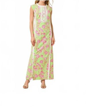 Lilly Pulitzer Rosalena Stretch Maxi Shift Dress - Green