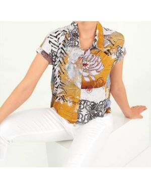 Dolcezza Good Enough Knit Blouse With Tie - White