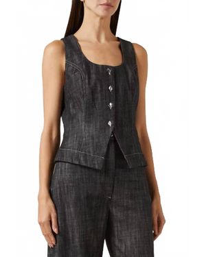 Matthew Bruch Scoop Vest - Black