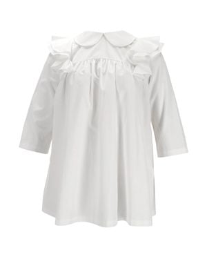 Comme des Garçons Ruffled Collar Blouse - White