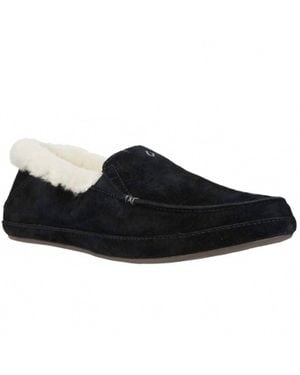 Olukai Ku'Una Moccasin Slipper - Black