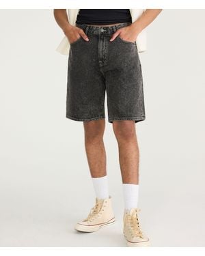 Aéropostale Baggy Denim Shorts 9" - Gray