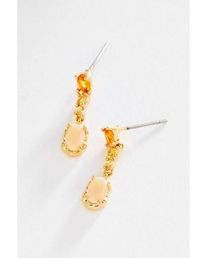 By Anthropologie Colorful Gemstone Drop Earrings - Multicolor
