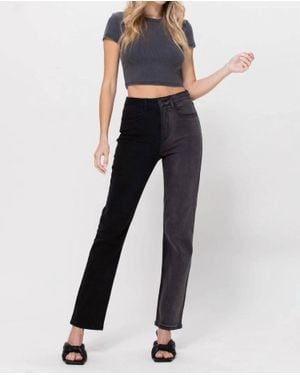 cello Tonya Two Tone High Rise Jeans - Blue