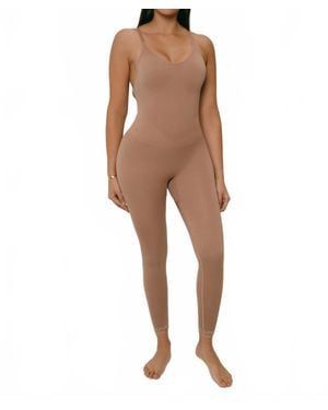 Lovyt Nudes Jumpsuit - Natural