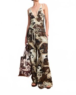 ALÉMAIS Otis Relaxed Wide Leg Pants - Multicolor
