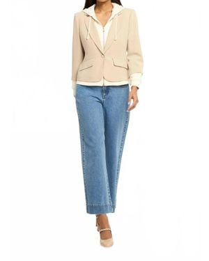 Cinq À Sept Zip Up Le Petit Khloe Blazer - Blue