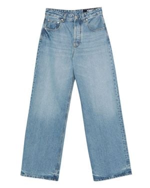 Jacquemus Wide-Leg Light Jeans With High Waist - Blue
