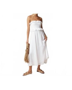 J.Crew A-Line Midi Dress - White