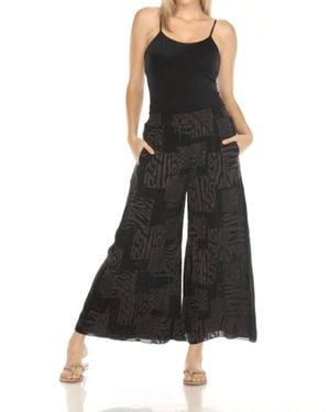 Johnny Was Yulia Pant (Short Lined) Jaga - Black