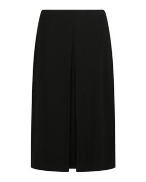 Ferragamo Pleated Midi Skirt - Black