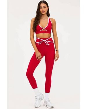 Beach Riot Violetta High Rise Leggings - Red