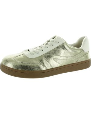 Dolce Vita Voyage Lace-Up Faux Leather Skate Shoes - Green