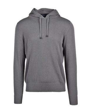 Drumohr Cotton Knit Sweatshirt - Gray